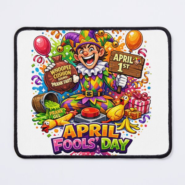 Item preview, April Fools’ Day Jester Prank – Funny Cartoon Design designed and sold by LiviuGligoros.