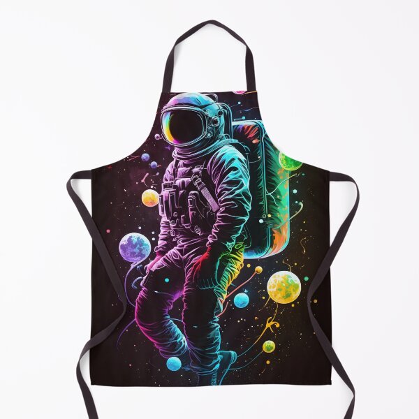 Item preview, Cosmic Rainbow Astronaut - Vibrant Art with Planets and Psychedelic Style designed and sold by Hipatye26.