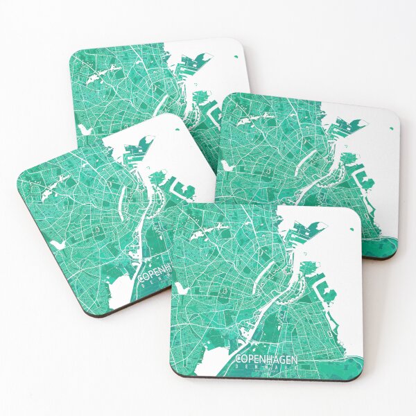Item preview, Copenhagen City Map of Denmark - Watercolor designed and sold by deMAP.
