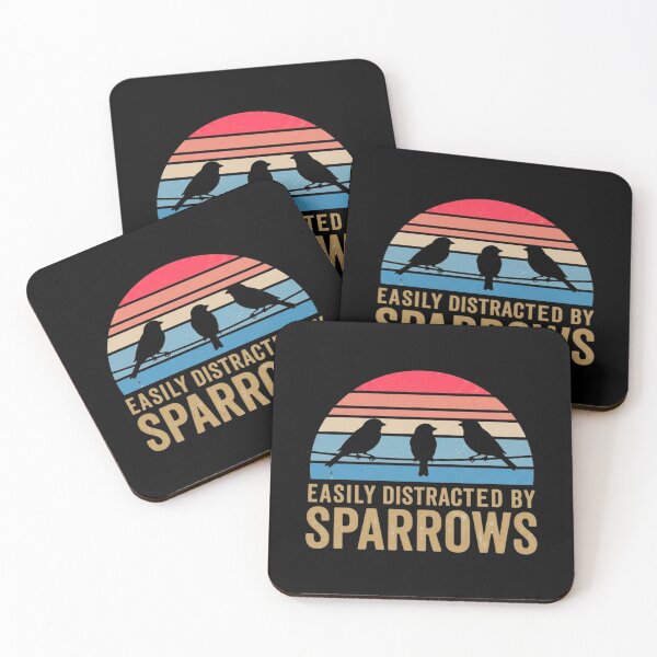 Item preview, Retro Funny Easily Distracted By Sparrows - Bird Sparrow Lover designed and sold by ZACK ART.