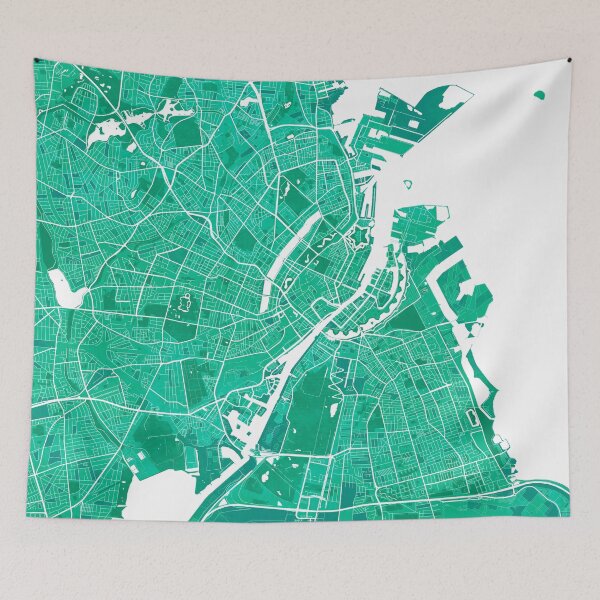 Item preview, Copenhagen City Map of Denmark - Watercolor designed and sold by deMAP.