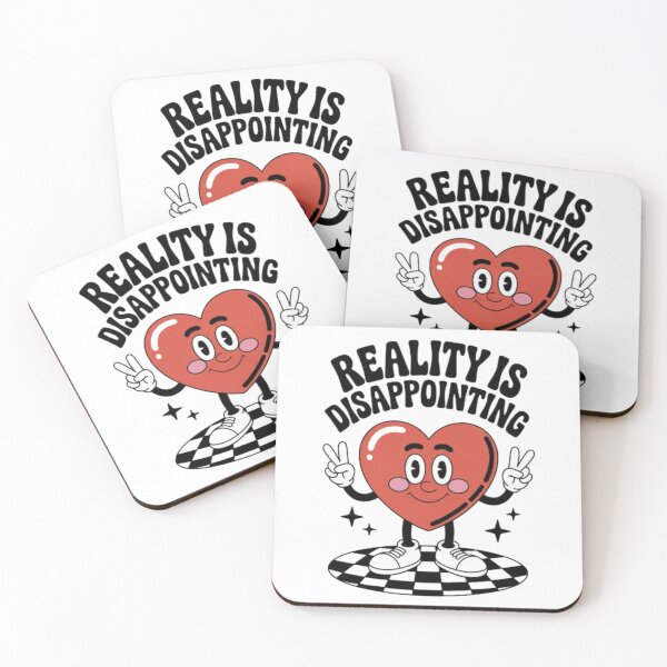 Item preview, Reality Is Disappointing Retro Heart Graphic designed and sold by NewUSShop.