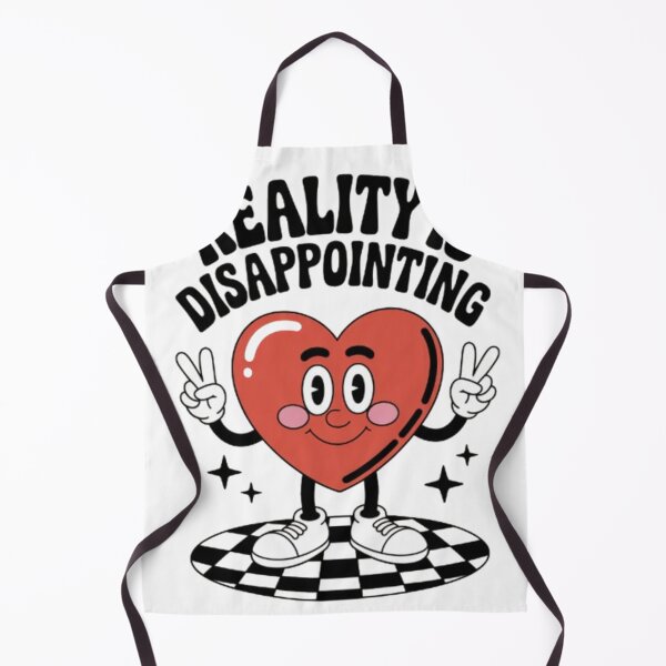 Item preview, Reality Is Disappointing Retro Heart Graphic designed and sold by NewUSShop.