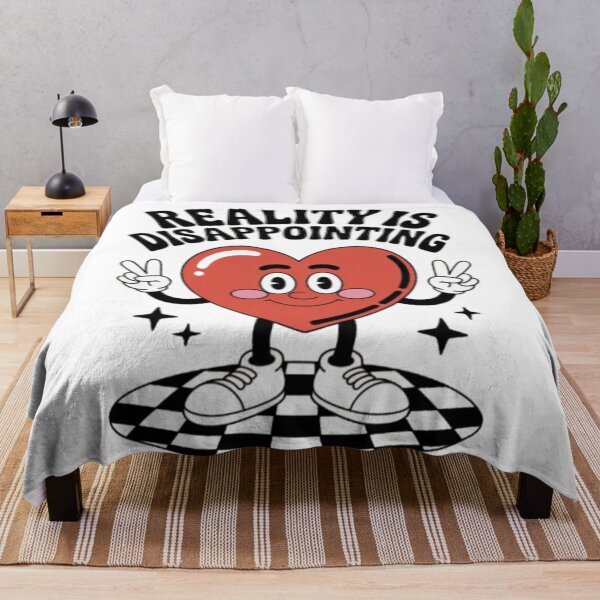 Item preview, Reality Is Disappointing Retro Heart Graphic designed and sold by NewUSShop.