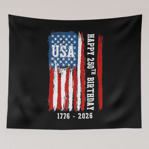 Artikelvorschau, Vintage USA Flagge zum 250. Jahrestag entworfen und verkauft von Dear-Blue.