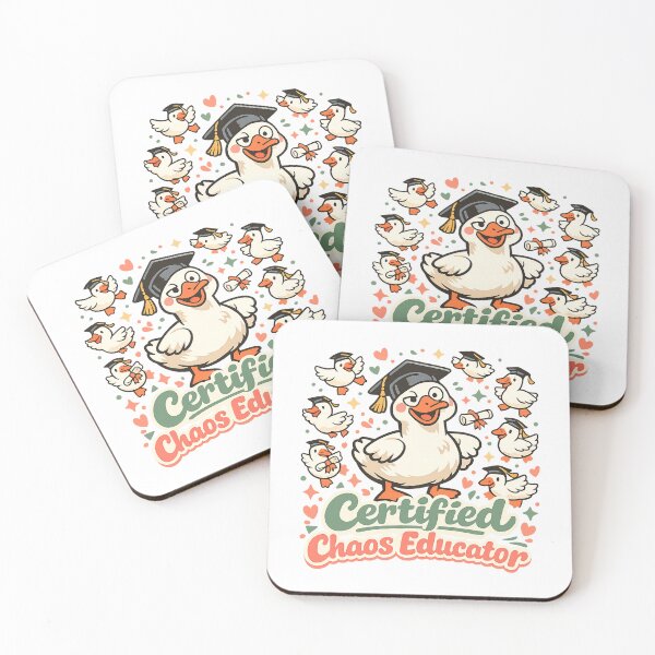 Item preview, Silly Goose Teacher | Certified Chaos Educator – Funny Graduation Gift – Retro Aesthetic Illustration designed and sold by avinigav.