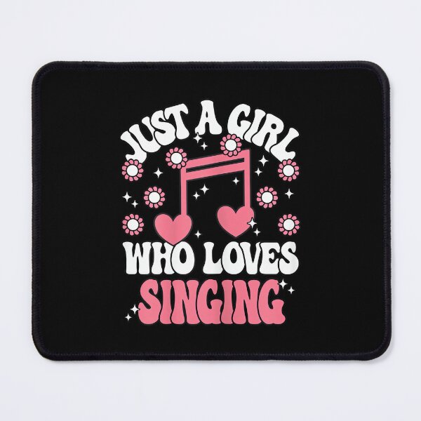 Item preview, Just A Girl Who Loves Singing Pink Sing Cute Singer Girls designed and sold by SethHHoward.