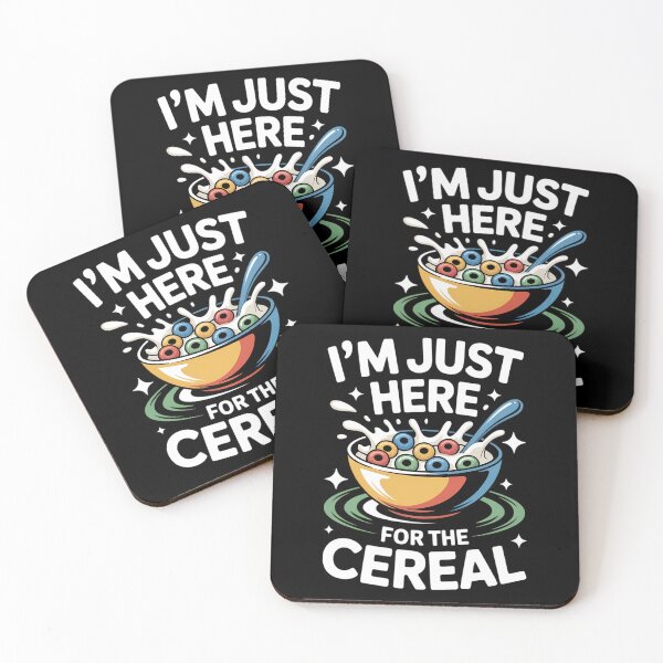 Item preview, I'm Just Here For The Cereals Day Food Lover designed and sold by HellD3vil-Art.