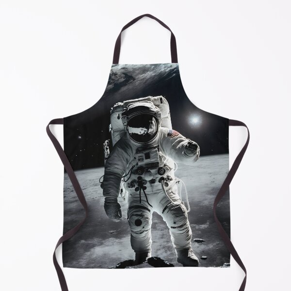 Item preview, Astronaut on Lunar Surface - Space Mission Scene with Earth View designed and sold by Hipatye26.