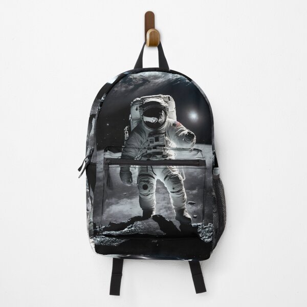 Item preview, Astronaut on Lunar Surface - Space Mission Scene with Earth View designed and sold by Hipatye26.