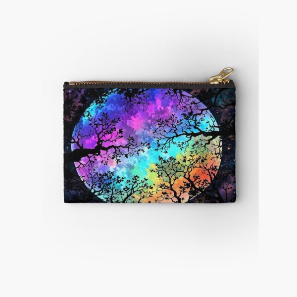 Item preview, Drawing of rainbow moonlit forest designed and sold by NivyasArtistry.