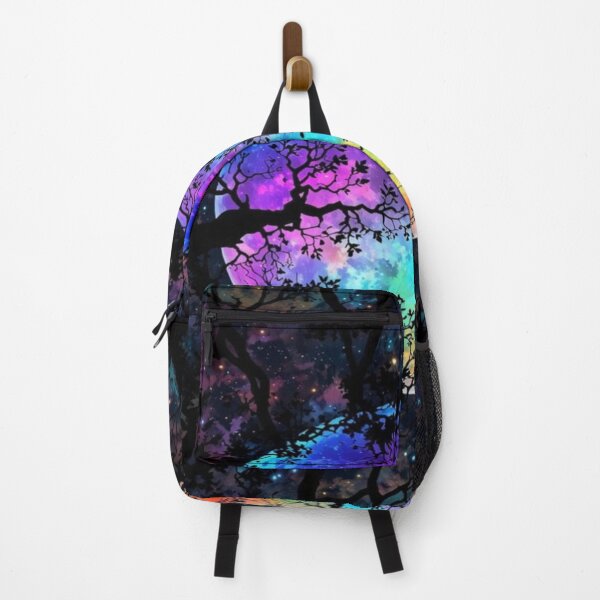 Item preview, Drawing of rainbow moonlit forest designed and sold by NivyasArtistry.