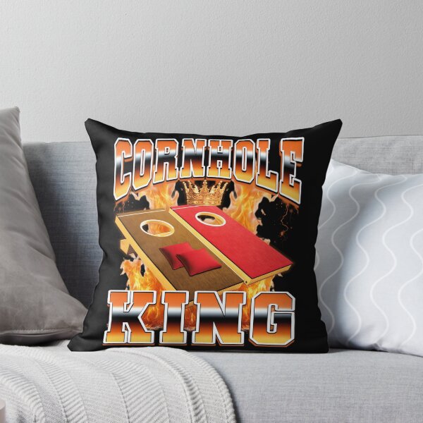 Item preview, Cornhole King Cornhole Player Bean Bag Toss 90s Bootleg designed and sold by PaulTSchafer.