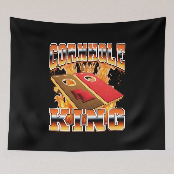 Item preview, Cornhole King Cornhole Player Bean Bag Toss 90s Bootleg designed and sold by PaulTSchafer.