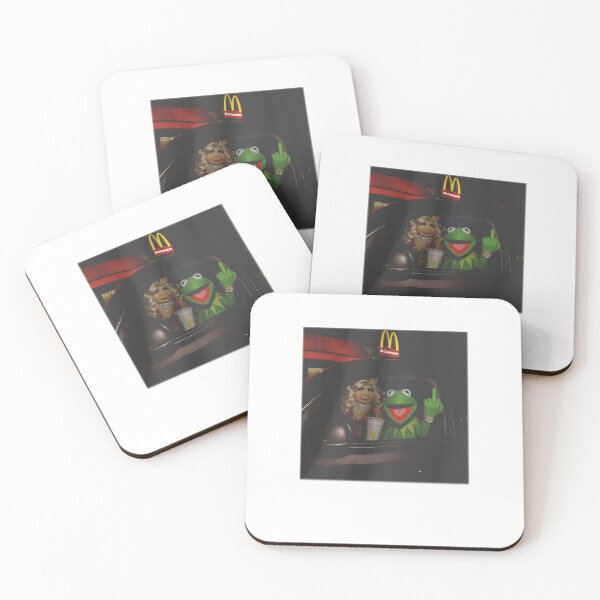 Item preview, Kermit Frog Miss Piggy Fast Food Car Retro Rebel Attitude Funny Dark Humor Puppet Meme Casual  designed and sold by LindaCharlene8.