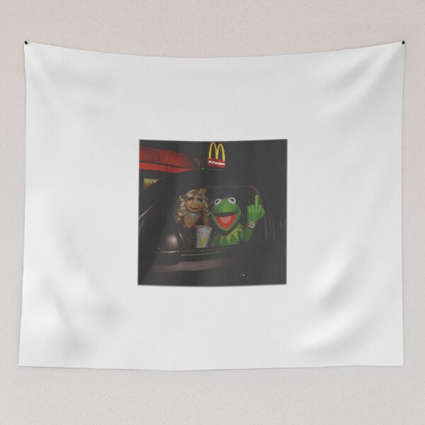 Item preview, Kermit Frog Miss Piggy Fast Food Car Retro Rebel Attitude Funny Dark Humor Puppet Meme Casual  designed and sold by LindaCharlene8.