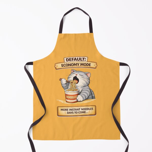 Item preview, Funny Cat Default Economy Mode Cat Humor Adulting Survival Meme designed and sold by Mindworx21.