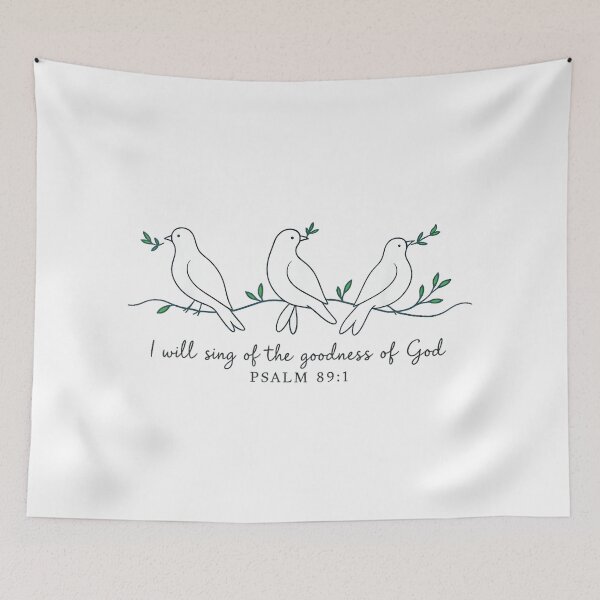 Item preview, I Will Sing of The Goodness of God Christian Religious Bird designed and sold by SethHHoward.