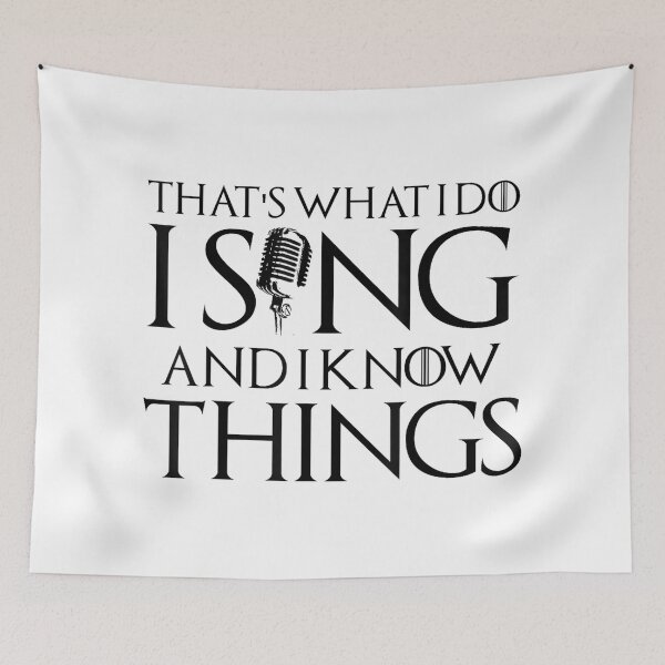 Item preview, I sing and I know things Karaoke Singer Gift designed and sold by SethHHoward.