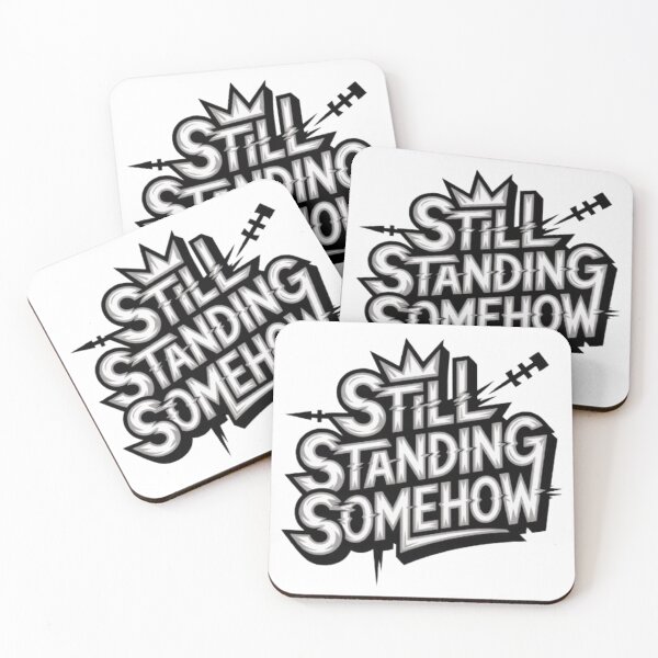 Item preview, Still Standing Somehow Gritty Streetwear Typography designed and sold by NewUSShop.