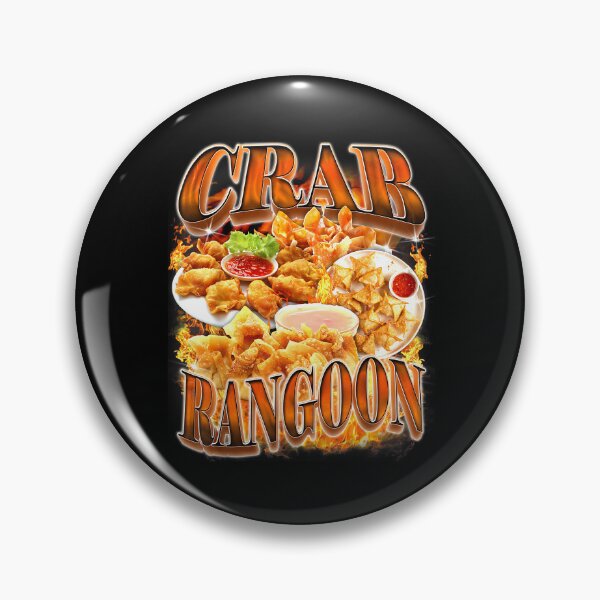 Item preview, Crab Rangoon Meme Bootleg Rap Style 90s Vintage Funny 1990s designed and sold by PaulTSchafer.