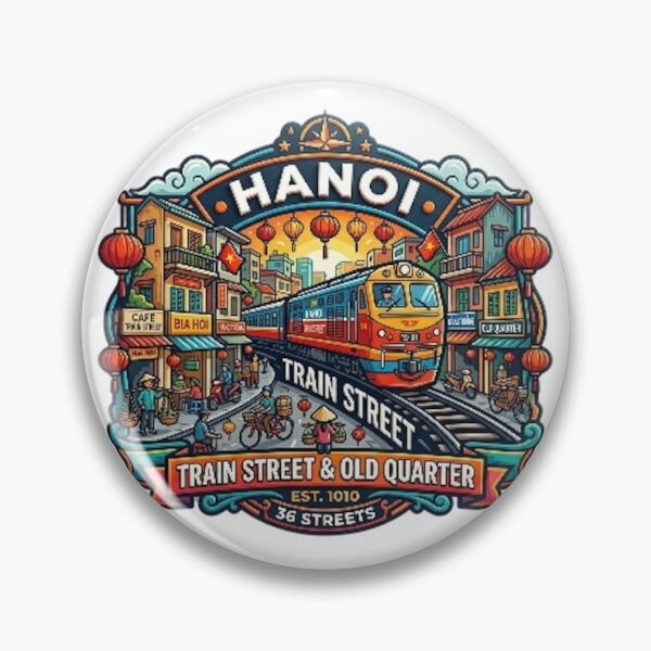 Item preview, HANOI TRAIN STREET & OLD QUARTER designed and sold by likbatonboot.