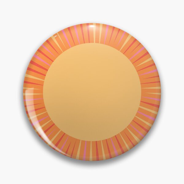 Item preview, Summer Sun Retro Sun Rays Yellow Orange Pink designed and sold by kierkegaard.