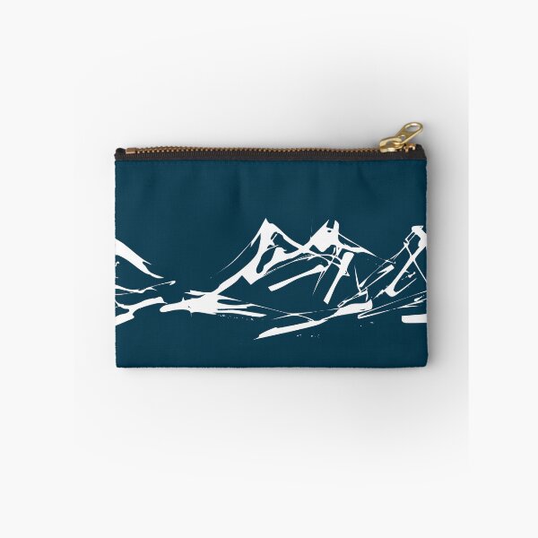 Item preview, Mountain Range III, Handdrawn Abstract Ink Sketch Midnight Blue designed and sold by SWSandraWechner.