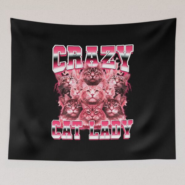 Item preview, Crazy Cat Lady Funny 90s Bootleg Style designed and sold by PaulTSchafer.
