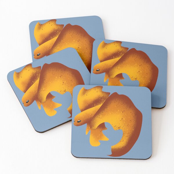 Item preview, Cute Golden Goldfish Glow - Warm Orange Textured Illustration designed and sold by TheArtOfTreble.