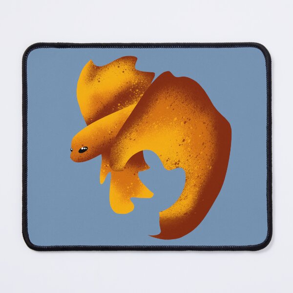 Item preview, Cute Golden Goldfish Glow - Warm Orange Textured Illustration designed and sold by TheArtOfTreble.