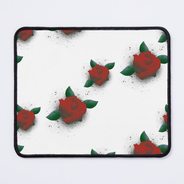 Item preview, Red Rose Spray Paint Tattoo - Grunge Floral Illustration designed and sold by TheArtOfTreble.