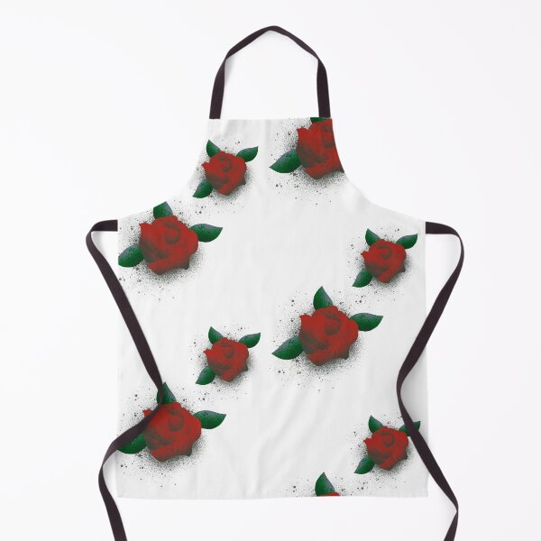 Item preview, Red Rose Spray Paint Tattoo - Grunge Floral Illustration designed and sold by TheArtOfTreble.