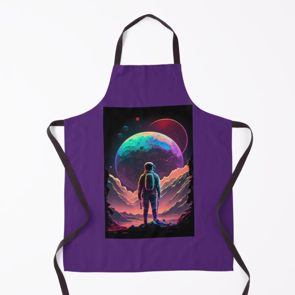 Item preview, Astronaut on Exotic Planet - Cosmic Art with Vibrant Colors designed and sold by Hipatye26.
