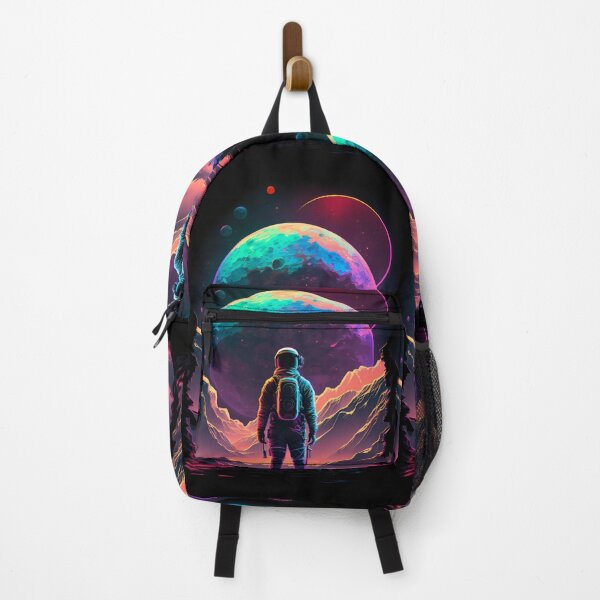 Item preview, Astronaut on Exotic Planet - Cosmic Art with Vibrant Colors designed and sold by Hipatye26.