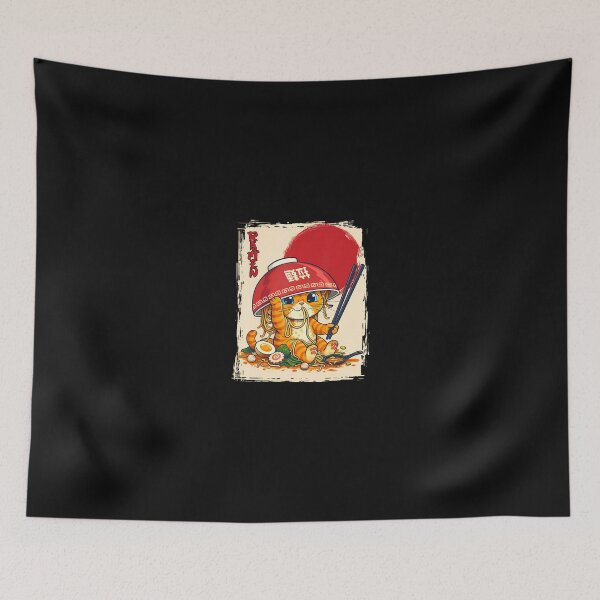 Item preview, Kawaii Cat Eating Ramen designed and sold by Trungles-tee.