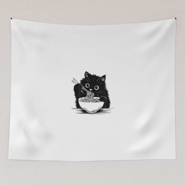 Item preview, Cute Kawaii Ramen Cat Bowl designed and sold by Trungles-tee.