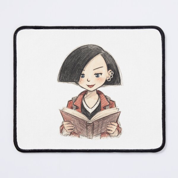 Item preview, JANE LANE WITH OPEN BOOK designed and sold by LIS AND MELIVERSO.