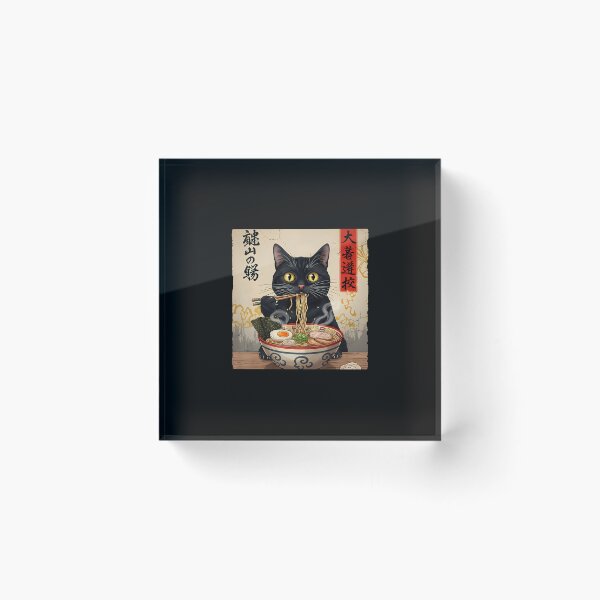 Item preview, Kawaii Black Ramen Cat designed and sold by Trungles-tee.
