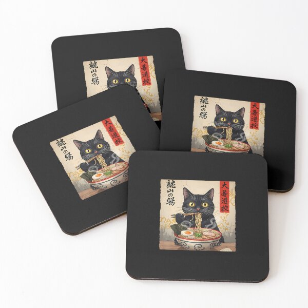 Item preview, Kawaii Black Ramen Cat designed and sold by Trungles-tee.