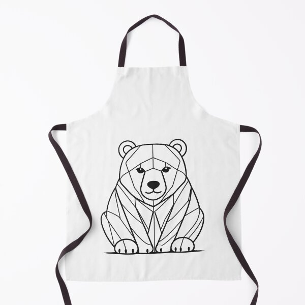 Item preview, Minimalist Bear Line Art – Modern Symmetrical Wildlife Illustration - 1 designed and sold by RELAX STATION.