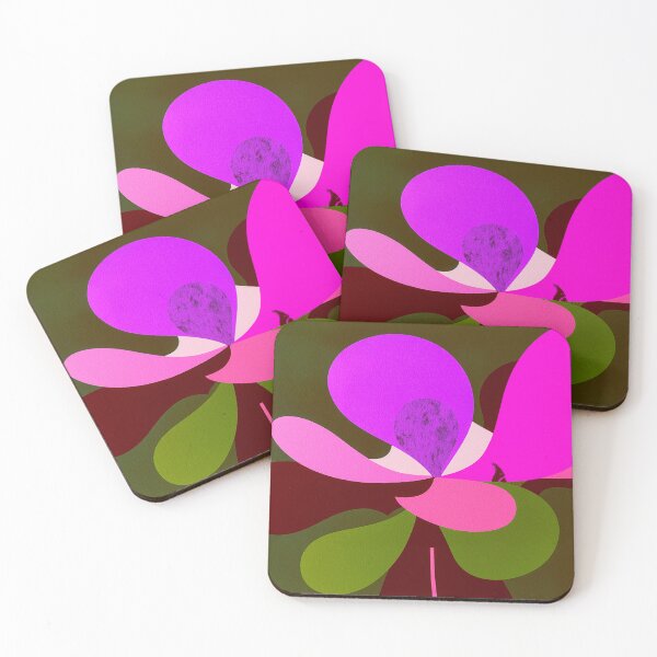Item preview, Vibrant Pink Floral Art – Modern Art Deco Flower designed and sold by joycrysstudio.