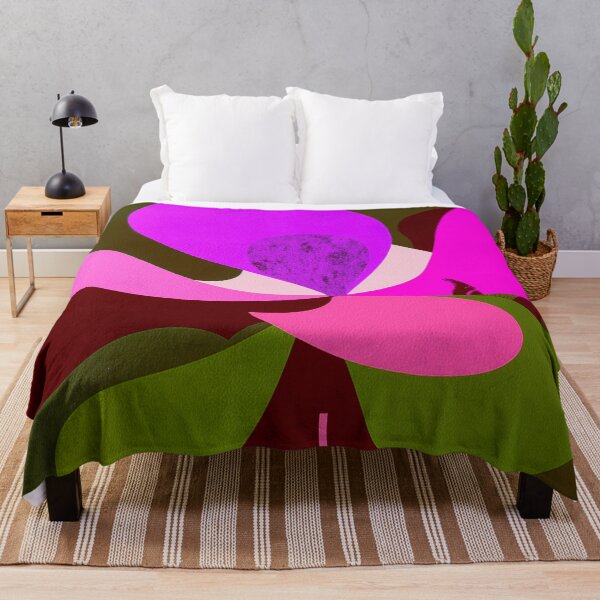 Item preview, Vibrant Pink Floral Art – Modern Art Deco Flower designed and sold by joycrysstudio.