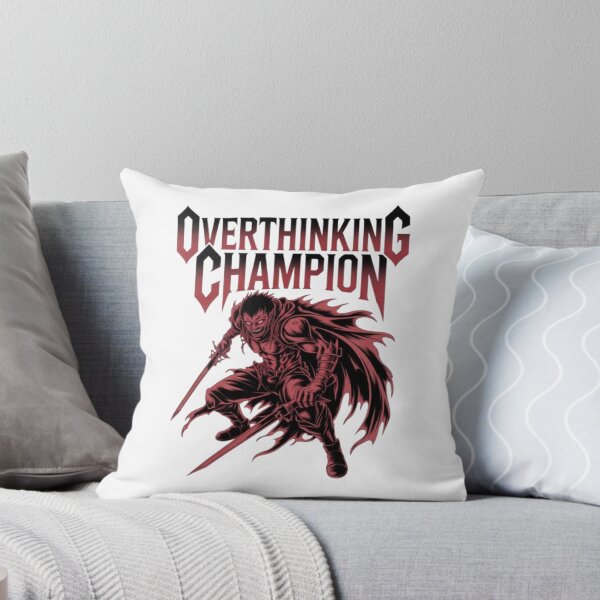 Item preview, Overthinking Champion Dark Warrior Graphic designed and sold by NewUSShop.