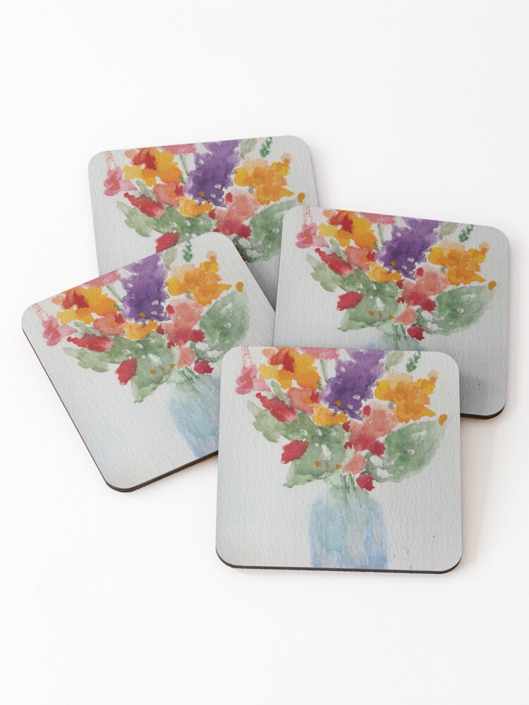 Thumbnail 1 of 5, Coasters (Set of 4), Spring Fling designed and sold by OKHarvest.