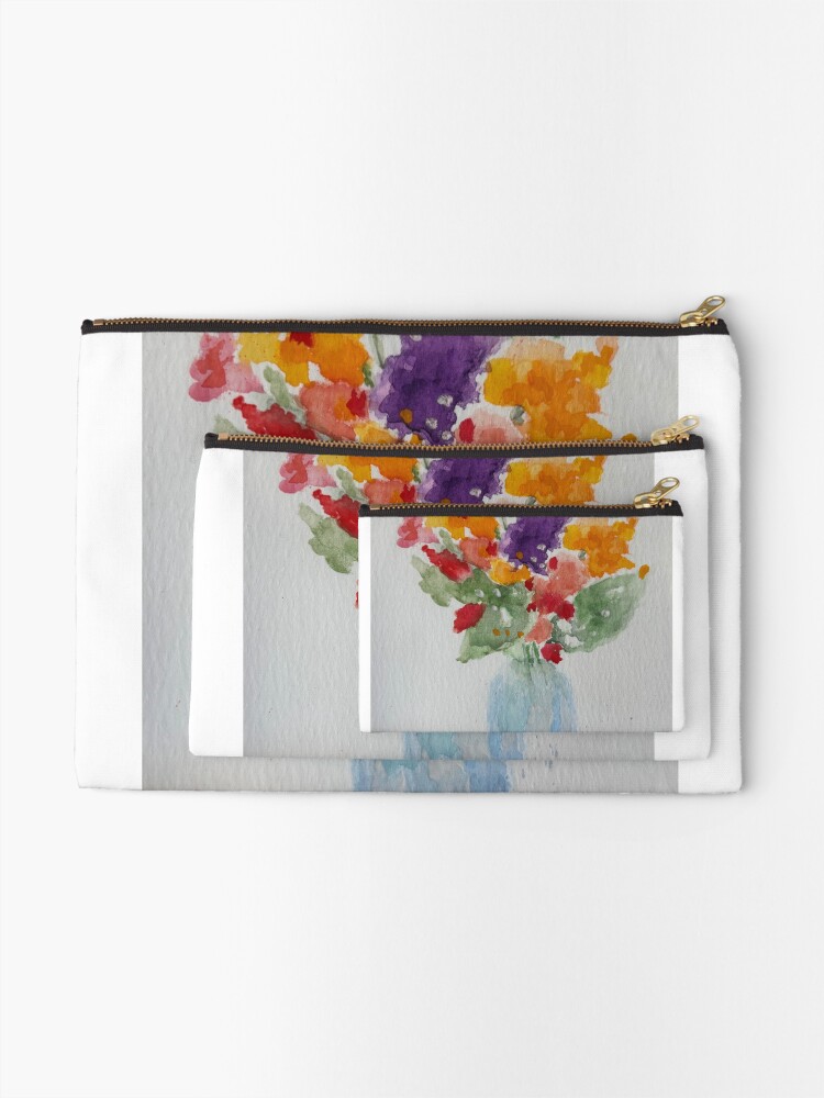 Thumbnail 2 of 4, Zipper Pouch, Spring Fling designed and sold by OKHarvest.