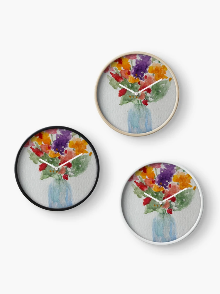 Thumbnail 3 of 4, Clock, Spring Fling designed and sold by OKHarvest.