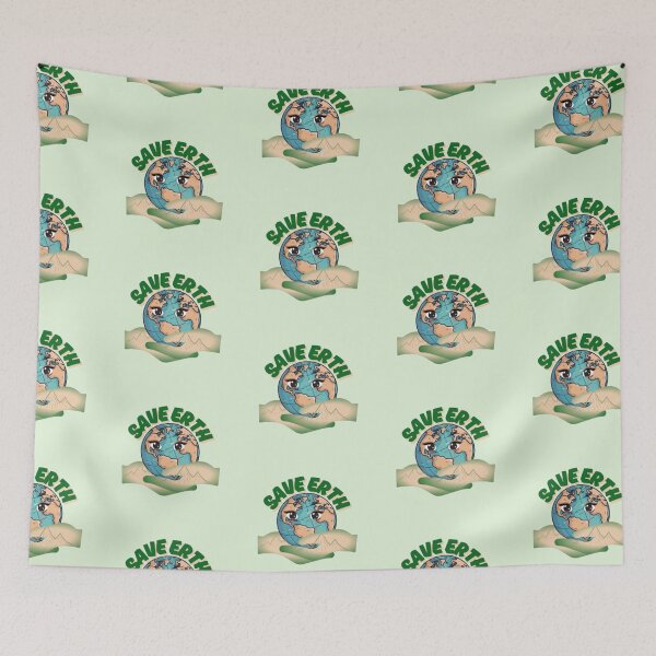 Item preview, Crying Mother Earth - Save Our Planet Eco Art designed and sold by The Urban Explorer.