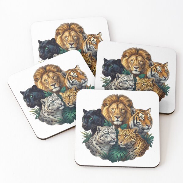 Item preview, Majestic Big Cats Wildlife Portrait — Animal Lover Gift designed and sold by Zippy Creation.
