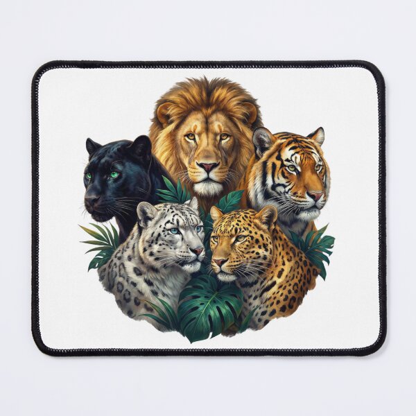 Item preview, Majestic Big Cats Wildlife Portrait — Animal Lover Gift designed and sold by Zippy Creation.